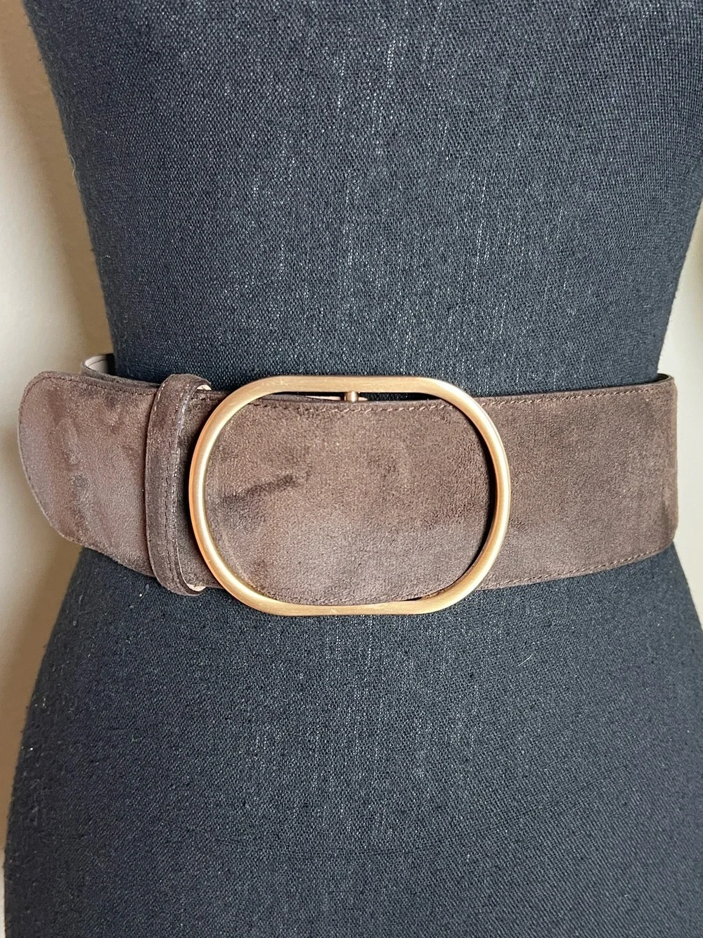 Banana Republic Women’s Wide Vegan Suede Belt in Size XS NWOTs in Espresso